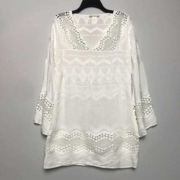 La Blanca Other - La Blanca | White swim coverup crochet detail Sz.S